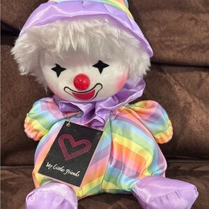 Vintage My Little Friend Wind Up Musical Rainbow Clown